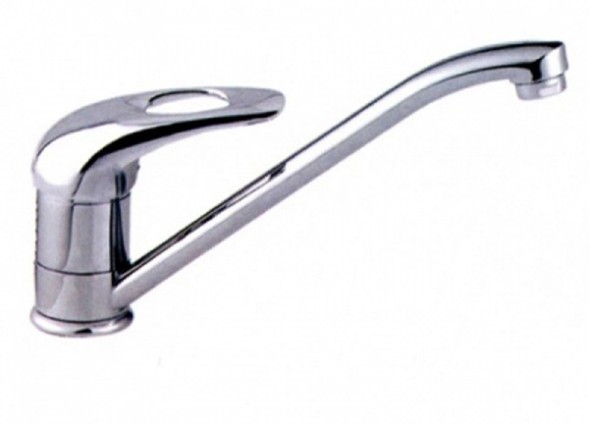 Смеситель для кухни 40к L4202-В Ledeme с отв, силумин - L4202-B 