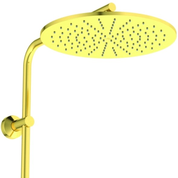 Душевая система Ideal Standard CERATHERM T125 с термостатическим смесителем, шлифованное золото (A7589A2)