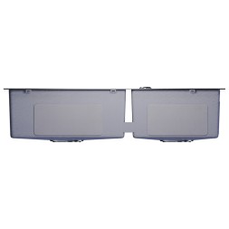 Мойка настол.монтаж 72х40 (3,0) 2-х ЧАШЕВАЯ вып 3 1/2  MIXLINE PRO 22см с сифоном (сатин) - 547240