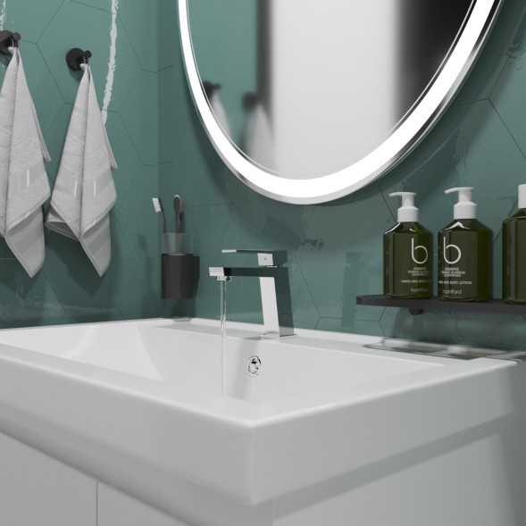 Смеситель для раковины 35k MIXLINE ML20-04 &amp;quot;Quadro&amp;quot; - ML20-04 