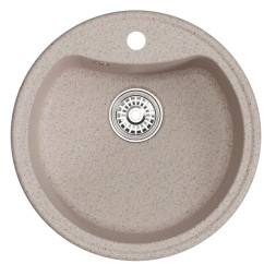Мойкa ML-GM09 КОМФОРТ круглая, песочная (302), 510 мм (глуб. чаши 190) - 00-00009276 