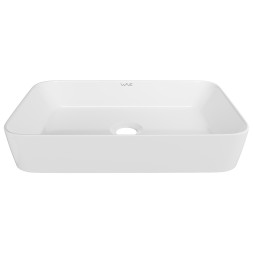 Раковина накладная на столешницу WAVE City 550*390*120 ш*г*в без перелива,белый,прямоуг - 552551
