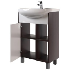 Тумба д/ванной &amp;quot;БОСКО-55&amp;quot; белая/венге под раковину Элеганс-55 (Rosa) (ПВХ) - НОВИНКА 