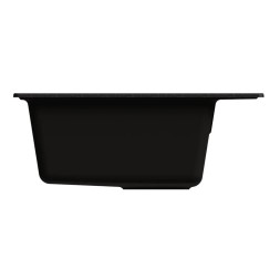 Мойкa ML-GMU04 УЛЬТРА прямоугольная, черный камень, 565*495 мм (глуб. чаши 175) - 00-001413 