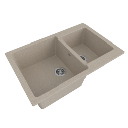 Мойка ML-GMS13 СТАНДАРТ двухчашевая, песочный (302), 767*502*190мм - 00-00003521 
