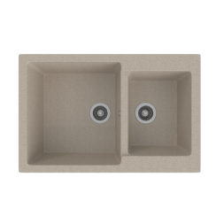 Мойка ML-GMS13 СТАНДАРТ двухчашевая, песочный (302), 767*502*190мм - 00-00003521 