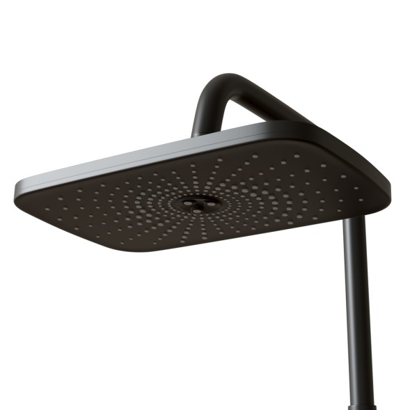 Душевая система 35к MIXLINE ML34-06 &amp;quot;Solo Black&amp;quot; излив лейка 3 поз.+лейка&amp;quot;Тропический душ&amp;quot; ЧЕРНЫЙ - ML34-06 