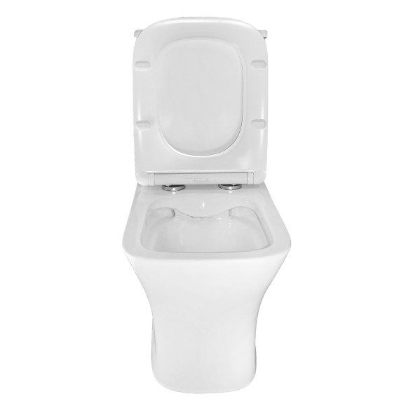 Унитаз-компакт Azario Kashmir 340х650х770 напольный, безободковый, в комплекте с быстросъемным сиденьем микролифт (AZ-9143S)