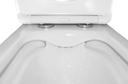 Унитаз-компакт Azario Kashmir 340х650х770 напольный, безободковый, в комплекте с быстросъемным сиденьем микролифт (AZ-9143S)