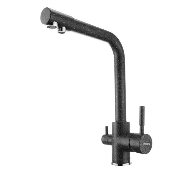 Смеситель для кухни AQUATON РУАН  фильтр, графит (1AX004FCXX210)