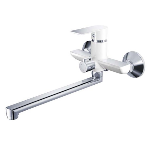 Смеситель для ванны и раковины 35к HB22505-8 HAIBA L-нос БЕЛЫЙ/ХРОМ - HB22505-8 