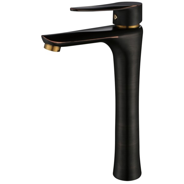 Смеситель для раковины 35к ПРОФСАН ПСМ-301-6 &amp;quot;STEEL BLACK&amp;quot; высокий, литой ЧЕРНЫЙ-БРОНЗА - PSM-301-6 