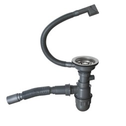 Мойка подст.монтаж 45х45 (3,0) вып 3 1/2  MIXLINE PRO 20см с сифоном (сатин) - 547225 