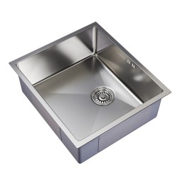 Мойка подст.монтаж 50х44 (3,0) вып 3 1/2  MIXLINE PRO 20см с сифоном (сатин) - 548568 