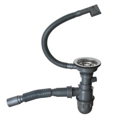 Мойка подст.монтаж 50х44 (3,0) вып 3 1/2  MIXLINE PRO 20см с сифоном (сатин) - 548568 