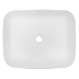 Раковина-чаша Creo Ceramique 500х400х140 накладная, прямоугольная, керамика, белый глянцевый (PU4200)