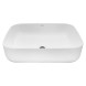 Раковина-чаша Creo Ceramique 500х400х140 накладная, прямоугольная, керамика, белый глянцевый (PU4200)