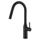 Смеситель для кухни 35к G4398-46 GAPPO нерж. сталь, высокий выдвижной излив, ЧЕРНЫЙ - G4398-46 