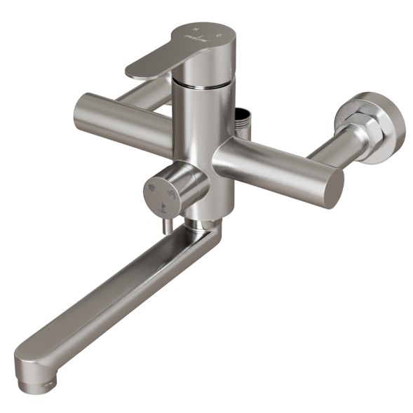 Душевая система 35к MIXLINE MLSS32-06 &amp;quot;Stainless&amp;quot; излив лейка 3 поз.+лейка&amp;quot;Тропический душ&amp;quot; НЕРЖ - MLSS32-06 