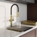 Смеситель для кухни 30к IDDIS IKNMGFFi05 &amp;quot;Ikon&amp;quot; с вых для пит. фильтра выс.гибкий излив ЗОЛОТО мат. - IKNMGFFi05 