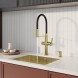 Смеситель для кухни 30к IDDIS IKNMGFFi05 &amp;quot;Ikon&amp;quot; с вых для пит. фильтра выс.гибкий излив ЗОЛОТО мат. - IKNMGFFi05 