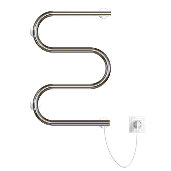 Полотенцесушитель электрический М 60x40 (кнопочный выкл, 184 Вт) ZOX - 541706 