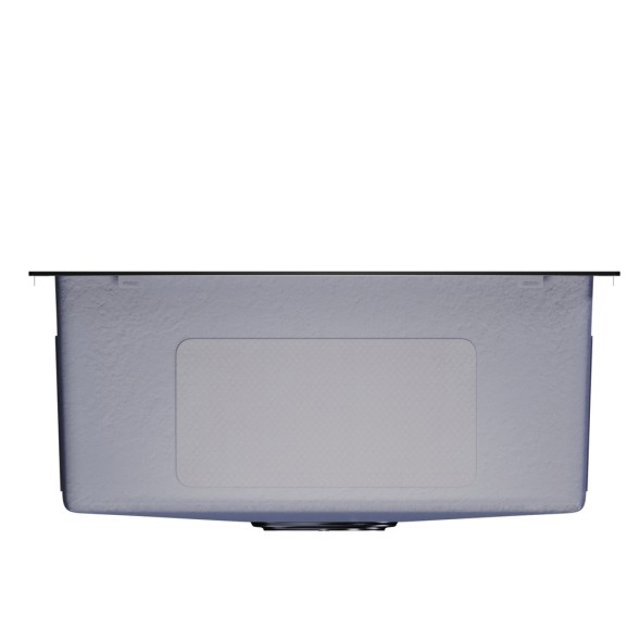 Мойка подст.монтаж 45х45 (3,0) вып 3 1/2  MIXLINE PRO 20см с сифоном (черный графит) - 547226 