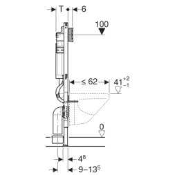 Инсталляция для подвес. унитаза,  Duofix 112 см, со смывным бачком Sigma 12 см (111.300.00.5)