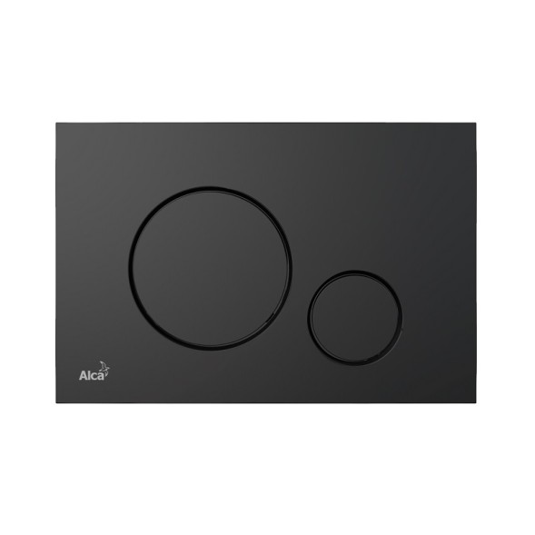 Set: Инсталляция Alcadrain с двойной кнопкой смыва черный матовый + звукоизоляционная плита