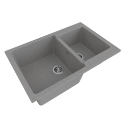 Мойка ML-GMS13 СТАНДАРТ двухчашевая, темно-серый (309), 767*502*190мм - 00-00003530 