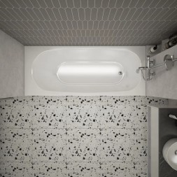 Ванна акриловая 1,5*0,7 "Storm" (каркас+экран) (Метакам_V.One) -