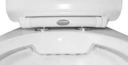 Унитаз-компакт Azario FRETTA ROUND 650х340х770 напольный, безободковый, со смывным механизмом Geberit, бачком и сиденьем микролифт (AZ-1217 + AZ-1216-G)