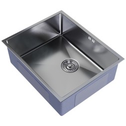 Мойка подст.монтаж 53х43 (3,0) вып 3 1/2  MIXLINE PRO 22см с сифоном (сатин) - 547231 