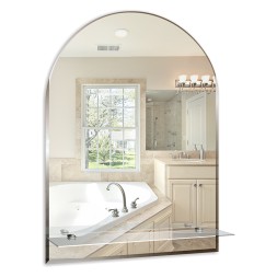 Зеркало MIXLINE "Аркада-Люкс" 490*670 (ШВ) с полкой и фацетом - 00000020