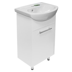 Тумба д/ванной "АлАн-47" белый, правая под раковину Дора-47 (ОК) (ЛДСП) - 528086