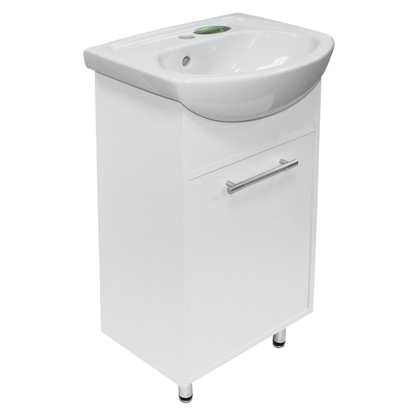 Тумба д/ванной &amp;quot;АлАн-47&amp;quot; белый, правая под раковину Дора-47 (ОК) (ЛДСП) - 528086 