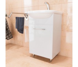 Тумба д/ванной "АлАн-47" белый, правая под раковину Дора-47 (ОК) (ЛДСП) - 528086