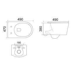Сет AZARIO инсталляция + унитаз подвесной Nova  с быстросъемным сиденьем микролифт (AZ-8010-1000+AZ-2217)