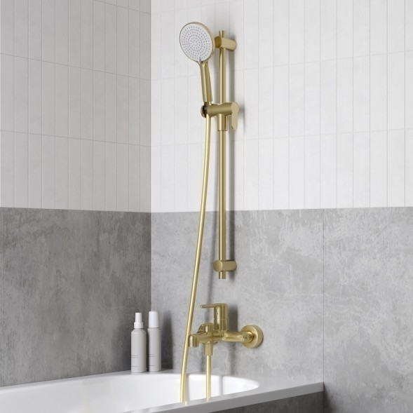 Смеситель для ванны 35к IDDIS AIGMG00i02WA &amp;quot;Aiger&amp;quot; без душ. аксессуаров, ЗОЛОТО матовый - AIGMG00i02WA 