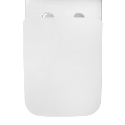 Унитаз-моноблок AZARIO GRESSA 705х370х760 напольный, безободковый, в комплекте с сиденьем дюропласт микролифт, белый (AZ-1111)