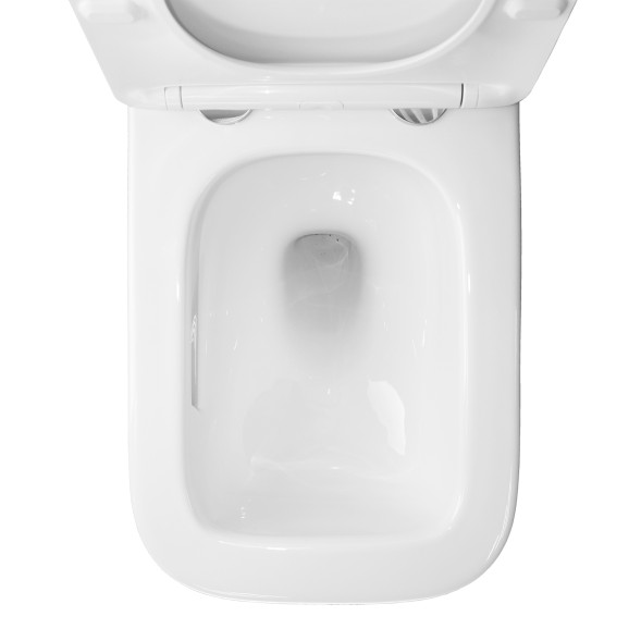 Сет LORANTO Инсталляция + Унитаз Delphi подвесной, безободковый, с системой смыва Tornado в комплекте с быстросъемным сиденьем микролифт (4501+91343)