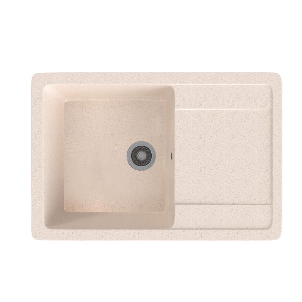 Мойка ML-GMS15 СТАНДАРТ с крылом, бежевый (328), 640*505*185мм - 00-00002370 