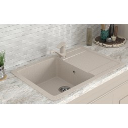 Мойка ML-GMS15 СТАНДАРТ с крылом, бежевый (328), 640*505*185мм - 00-00002370 