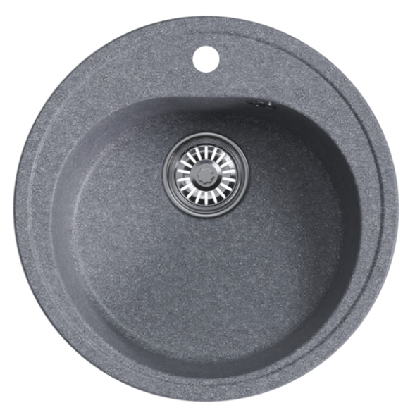 Мойкa ML-GM11 КОМФОРТ круглая, графит (342), 500мм (глуб. чаши 180) - 00-00009308 