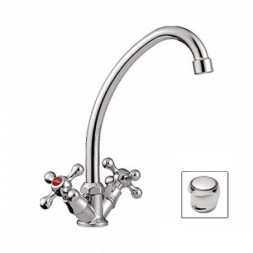 Смеситель для кухни 1/2 кер L4017 Ledeme ЭСТАЙП, силумин - L4017 