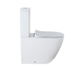 Унитаз-компакт Azario Grado 665х380х845 напольный, безободковый с бачком и сидением микролифт (AZ-2141)