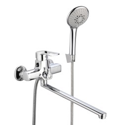 Смеситель для ванны и раковины 40к ПРОФСАН ПСМ-777-017 "ПЛЮС" эксцентрики "ЕВРО", ХРОМ - PSM-777-017