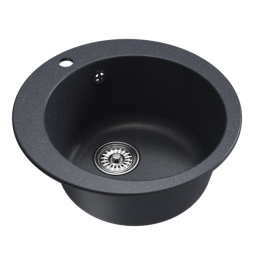 Мойкa ML-GM13 КОМФОРТ круглая, антрацит (343), 495мм (глуб. чаши 200) - 00-00009333 