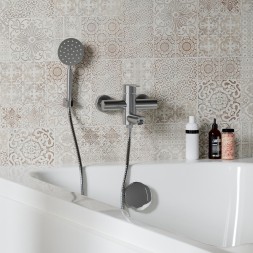 Смеситель для ванны 35k MIXLINE MLSS32-01 &amp;quot;Stainless&amp;quot; НЕРЖ - MLSS32-01 