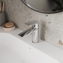 Смеситель для раковины 35к Milardo 	AZUSB00M01 &amp;quot;Azure&amp;quot; литой, п/шпильку, ХРОМ - AZUSB00M01 